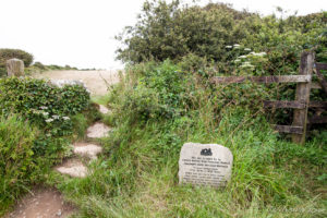 Entrance and marker stone at Merry Maidens, Cornwall UK