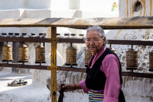 Tibetan woman, Namo Buddha Stupa, Nepal