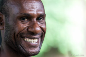 Portrait: Smiling Papuan man, Sepik River PNG