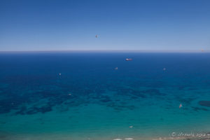 Blue and turquoise waters off Alicante, Spain