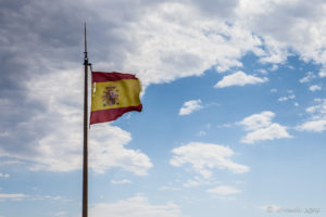 Flag Flying, Santa Bárbara Castle, Alicante, Spain