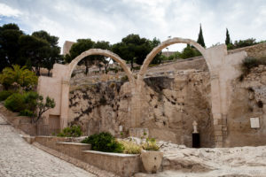 The ruins of the Hermitage of Santa Bárbara, Santa Bárbara Castle, Alicante, Spain
