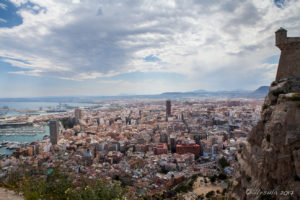 View over Alicante from the FortressSanta Bárbara Castle, Alicante, Spain