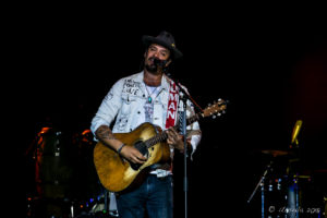 Michael Franti on stage at Bluesfest Byron Bay AU