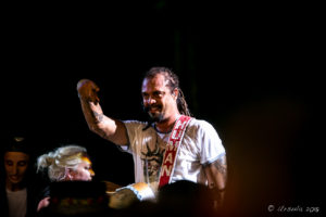 Michael Franti in the crowd at Bluesfest Byron Bay AU