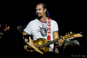 Michael Franti in the crowd at Bluesfest Byron Bay AU