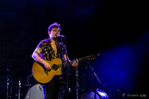 Ryan McMullen on stage at Byron Bay Bluesfest 2018, AU