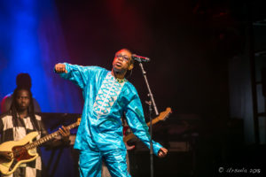 Youssou N'Dour on stage at Byron Bay Bluesfest 2018, AU