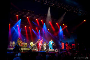 Youssou N'Dour and band on stage at Byron Bay Bluesfest 2018, AU