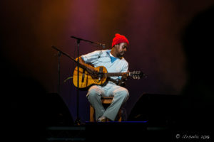 Seu Jorge on stage at Byron Bay Bluesfest 2018, AU