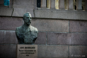Sculptured bust of Christian Michelsen, Oslo Norway