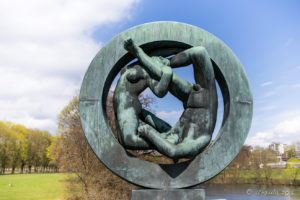 Vigeland couple in the Wheel, Frogner Park Oslo Norway