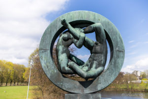 Vigeland couple in the Wheel, Frogner Park Oslo Norway