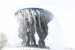 The Fountain at the Vigeland Sculpture installation, Frogner Park Oslo Norway