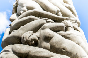 Detail: The Monolith, Vigeland sculpture installation, Frogner Park Oslo Norway