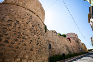 Medieval wall and tower, Villajoyosa Spain
