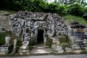 The Mouth of the Demon: entrance to Elephant Cave, Bedulu Bali