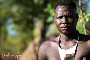 Young Mursi Man, Ethiopia