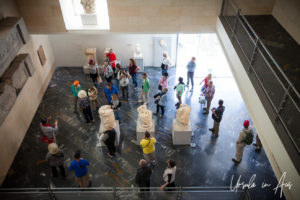 Visitors to the Roman Amphitheater & Archeology Museum, Cartagena Spain