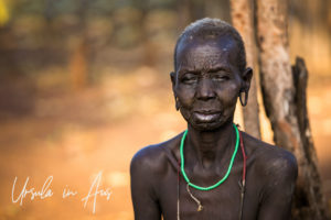 Old Mursi woman, Ethiopia
