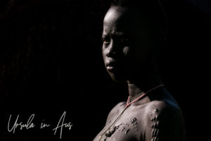 Picture: Mursi woman with dramatic scarification, Omo Valley Ethiopia