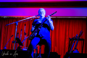 Anna Scionti on stage, Lounge Bar, Thredbo Alpine Hotel Australia