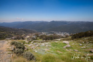 Landscape at the top of Merritts Nature Track, Thredbo, NSW Australia