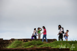 People at the Top of Sigiriya, Sri Lanka