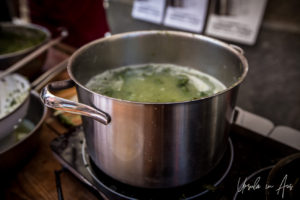 Pizzoccheri on the Boil, Hostaria del Borgo, Poschiavo, Switzerland
