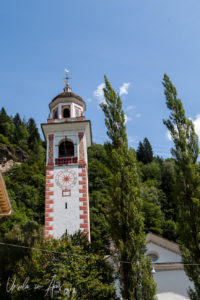 Reformed Church clock tower, Poschiavo Switzerland