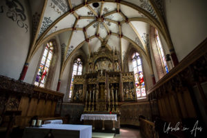 Inside The collegiate church of San Vittore il Moro, Poschiavo, Switzerland