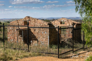 Remains of the Electrical Switching Hut, Garrison Walk, Cowra NSW Australia