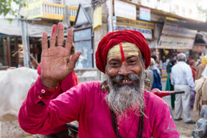 Sadhu in Pink, Pushkar India
