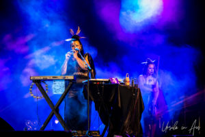 Māmā Mihirangi and the Māreikura on stage, Byron Bay Bluesfest 2019, Australia