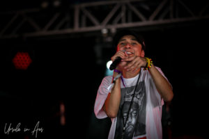 Dobby on stage at Boomerang Byron Bay 2019