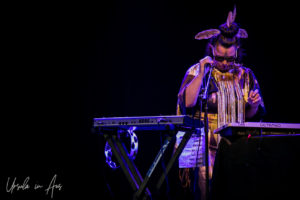 Māmā Mihirangi on stage at Bluesfest Byron Bay 2019, Australia