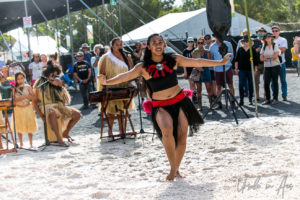 Female Rako Pasefika dancer, Boomerang Byron Bay 2019