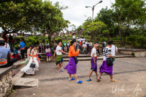 Visitors in the Uluwatu Temple Grounds, Bali