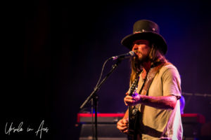 Lukas Nelson on stage, Bluesfest Byron Bay AU