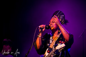 Stage portrait: Deva Mahal on stage at Bluesfest Byron Bay