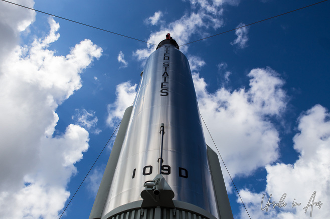 109-D Rocket against a blue sky, Cape Canaveral, FL USA