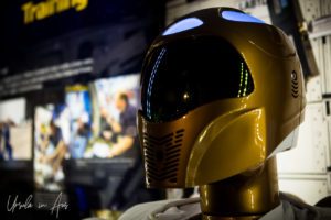 A Robonaut head, The Space Center Houston US