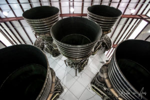 Saturn V Moon Rocket jets, NASA Houston TX