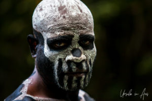 Portrait of a Skeleton Man, Paiya Village Papua New Guinea