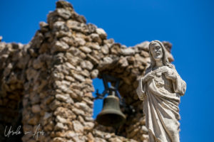 Jesus statue above the Chapel of the Virgin of the Rock, Mijas Pueblo Spain