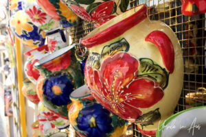 Colourful Pottery in Mijas, Spain