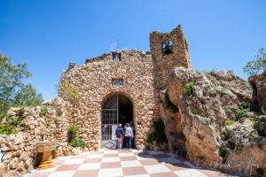 Entry to the Chapel of the Virgin of the Rock, Mijas Pueblo Spain