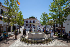 Fountain Plaza de la Constitución, Mijas Pueblo, Spain