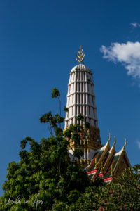 Prang on the Mondop, Wat Chakrawatrachawat Woramahawihan, Bangkok Thailand