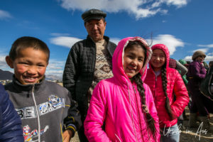 Mongolian family, Golden Eagle Festival, Olgii Mongolia
